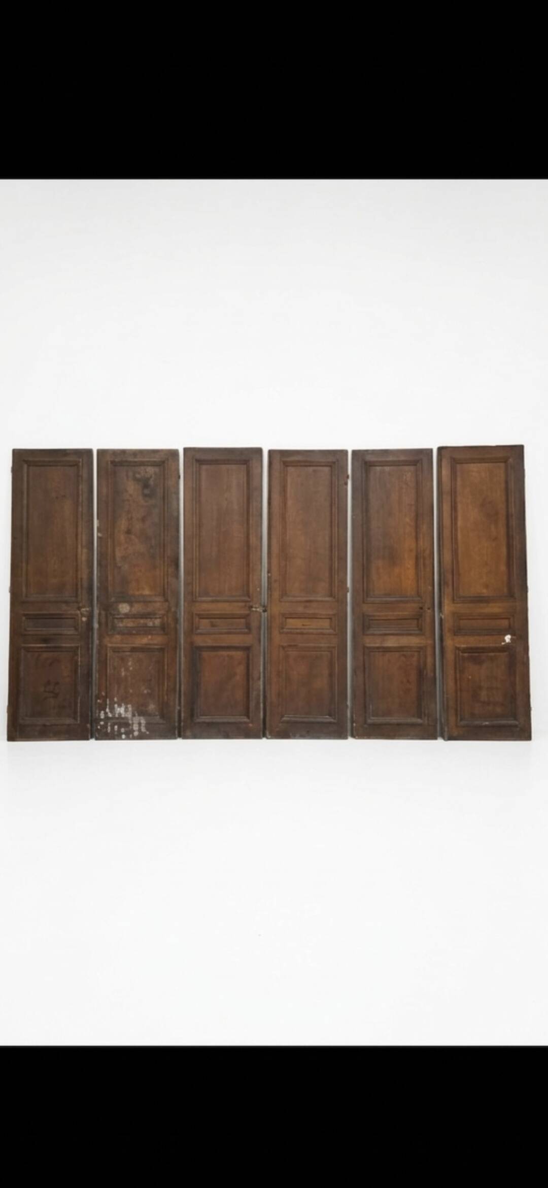 3 paires de portes de séparation du XIXème s.