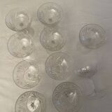 Crystal champagne glasses