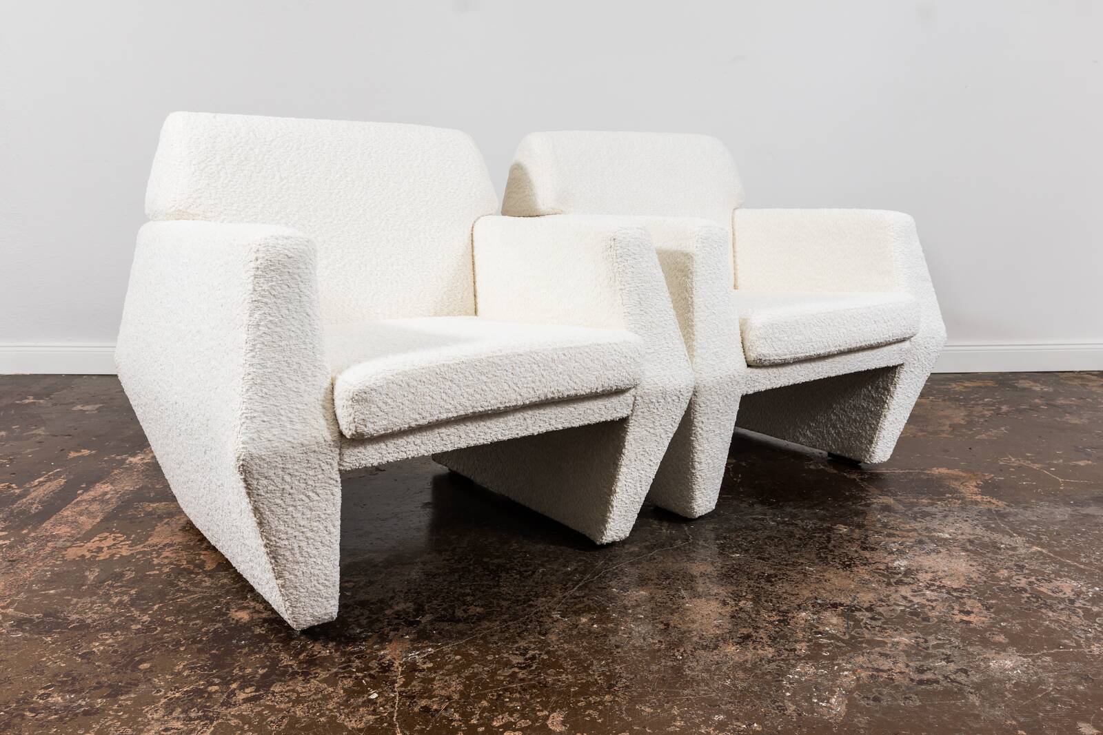 Geometric armchairs by LFM, Poland, 1970s