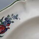 Series of 5 hollow plates Villeroy and Boch décor Mettlach flowers