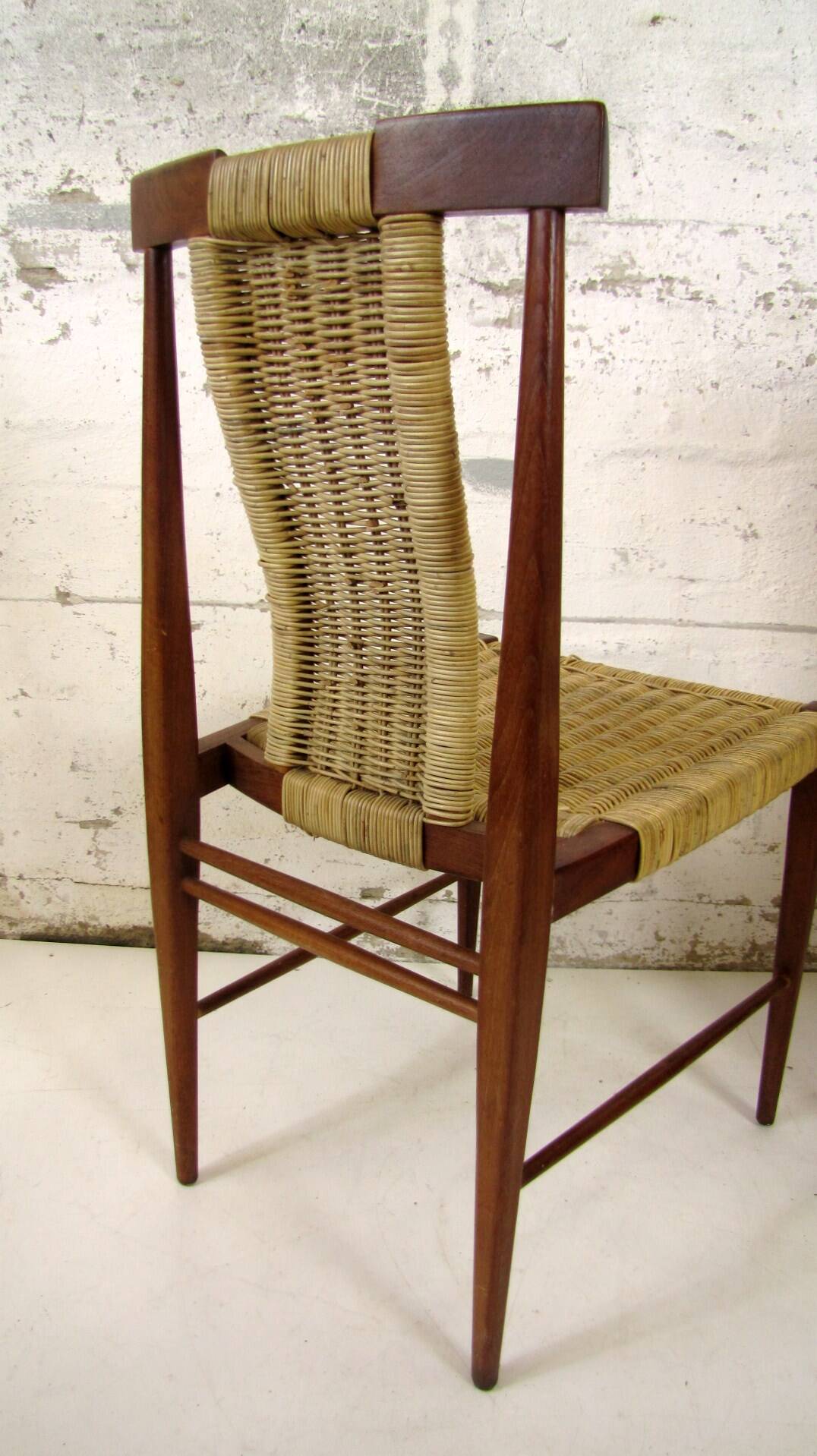 A pair of chairs by rudolf frank for lucas schnaidt, germany 1962