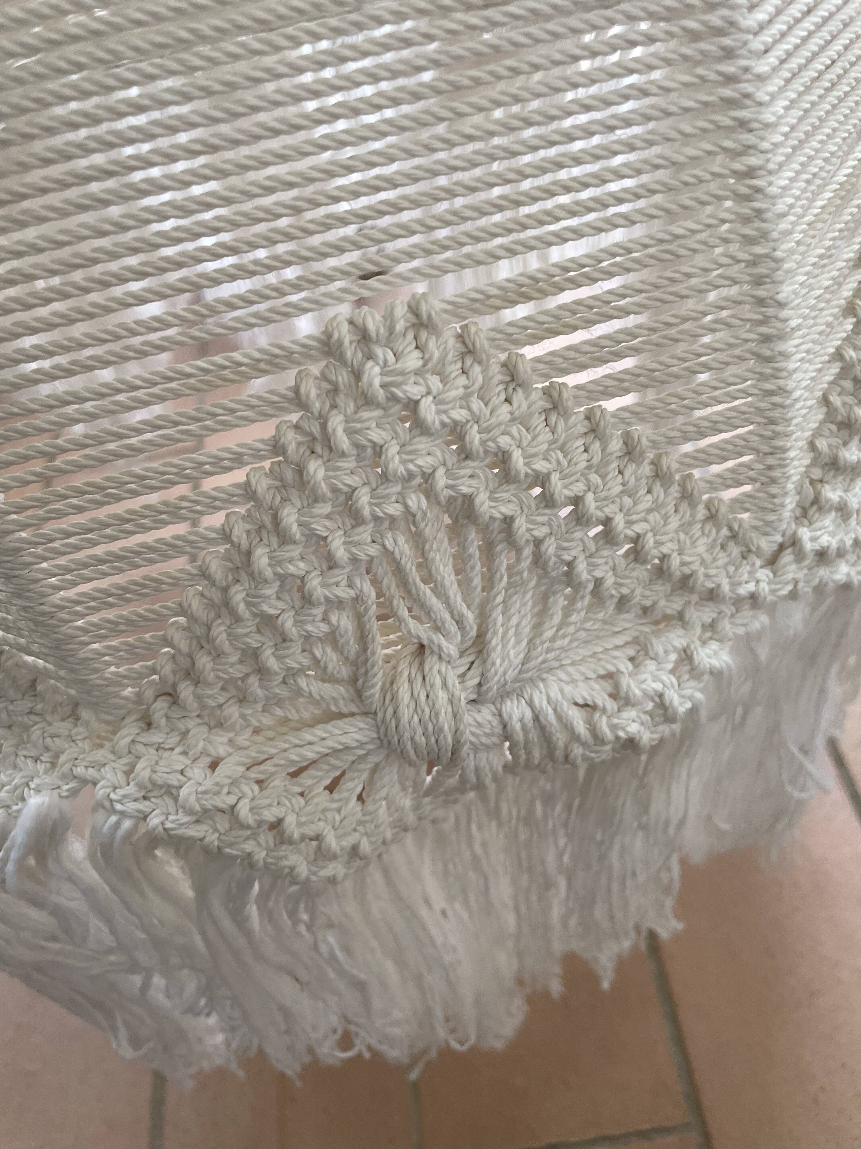 Macramé hanging lamp