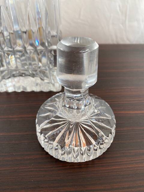 VINTAGE CRYSTAL WHISKEY CARAFE