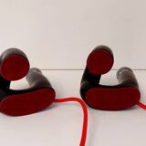 Pair of ceramic designer lamps