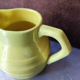 Pot à lait, pichet vintage jaune