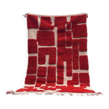 Red moroccan rug-Moroccan Boujaad Rug 150/250cm