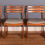 Table à manger extensible et 4 chaises 1960