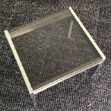 Tau square coffee table by Gae Aulenti, edition Rinascente Italy 1970s