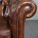 Chesterfield sofa in old cowhide 2.5 seats