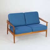 Arne Vodder Canapé 2 places en teck MidCentury 60er Vintage danois