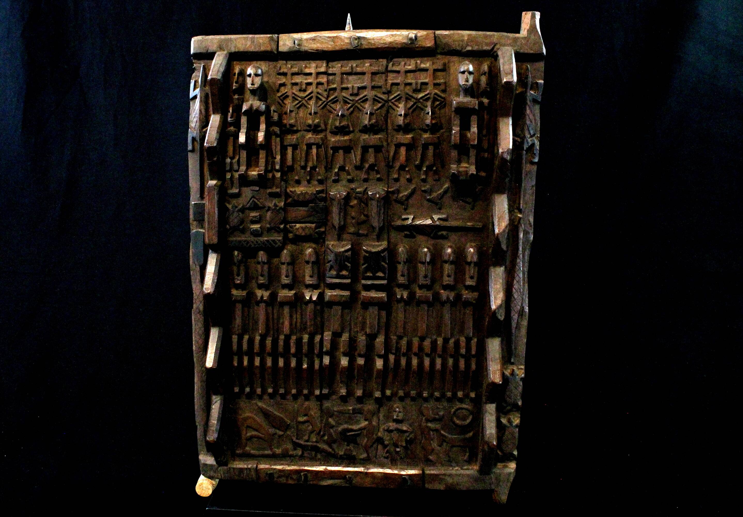 African Art Wall Decoration - Dogon Attic Door - Mali