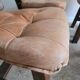 Lot de 4 chaises brutalistes en bois