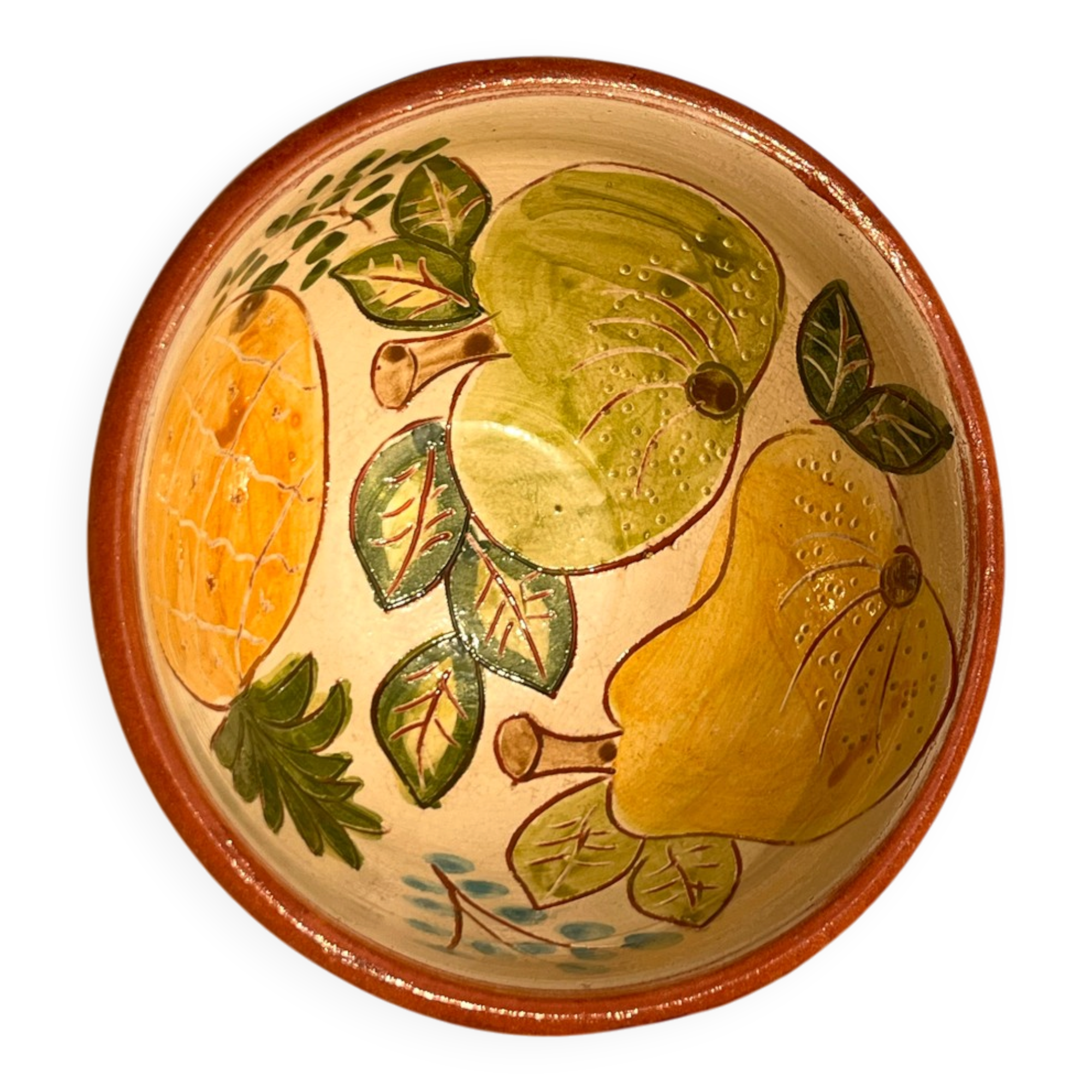 Bowl in Portuguese artisan pottery Signed Gracindo Carrilho