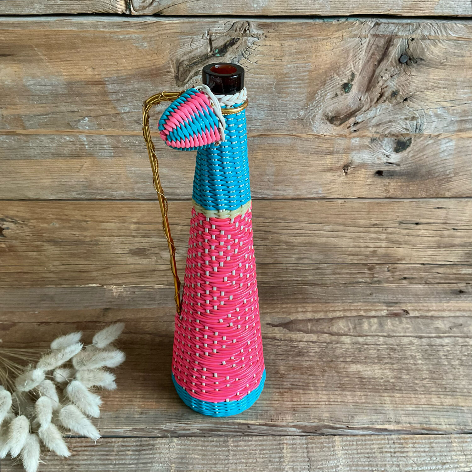 Vintage Scoubidou Bottle