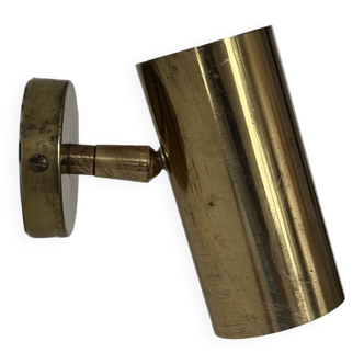 Vintage adjustable brass wall light, France, 1950