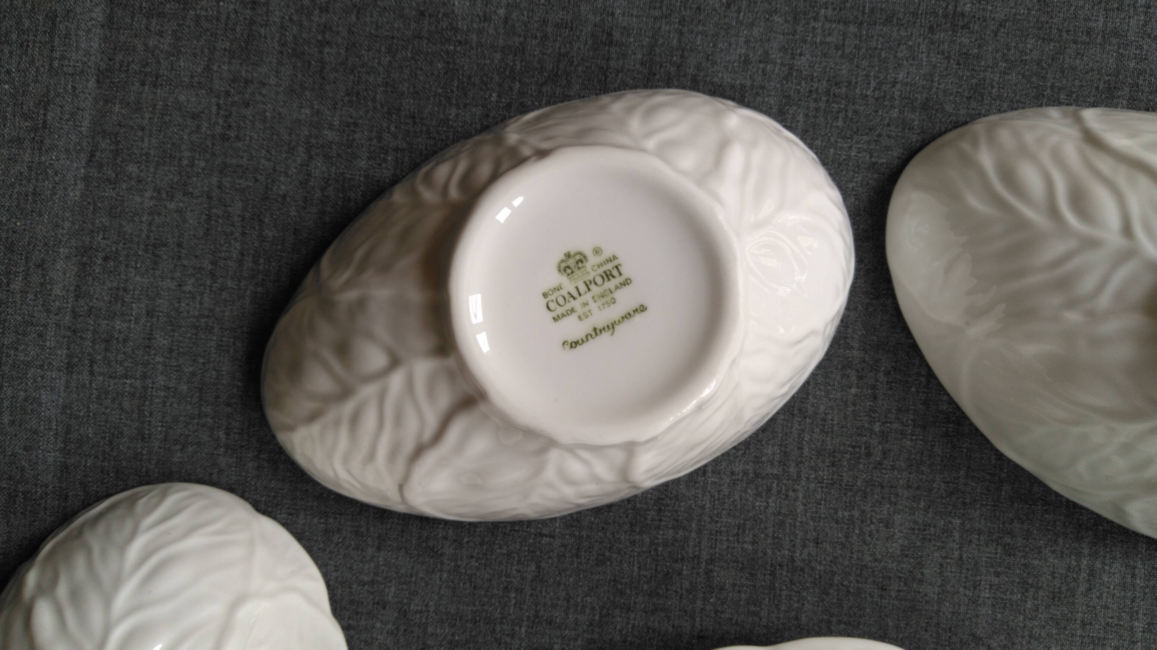 6 Countryware Bone China bowls and 1 sauce boat