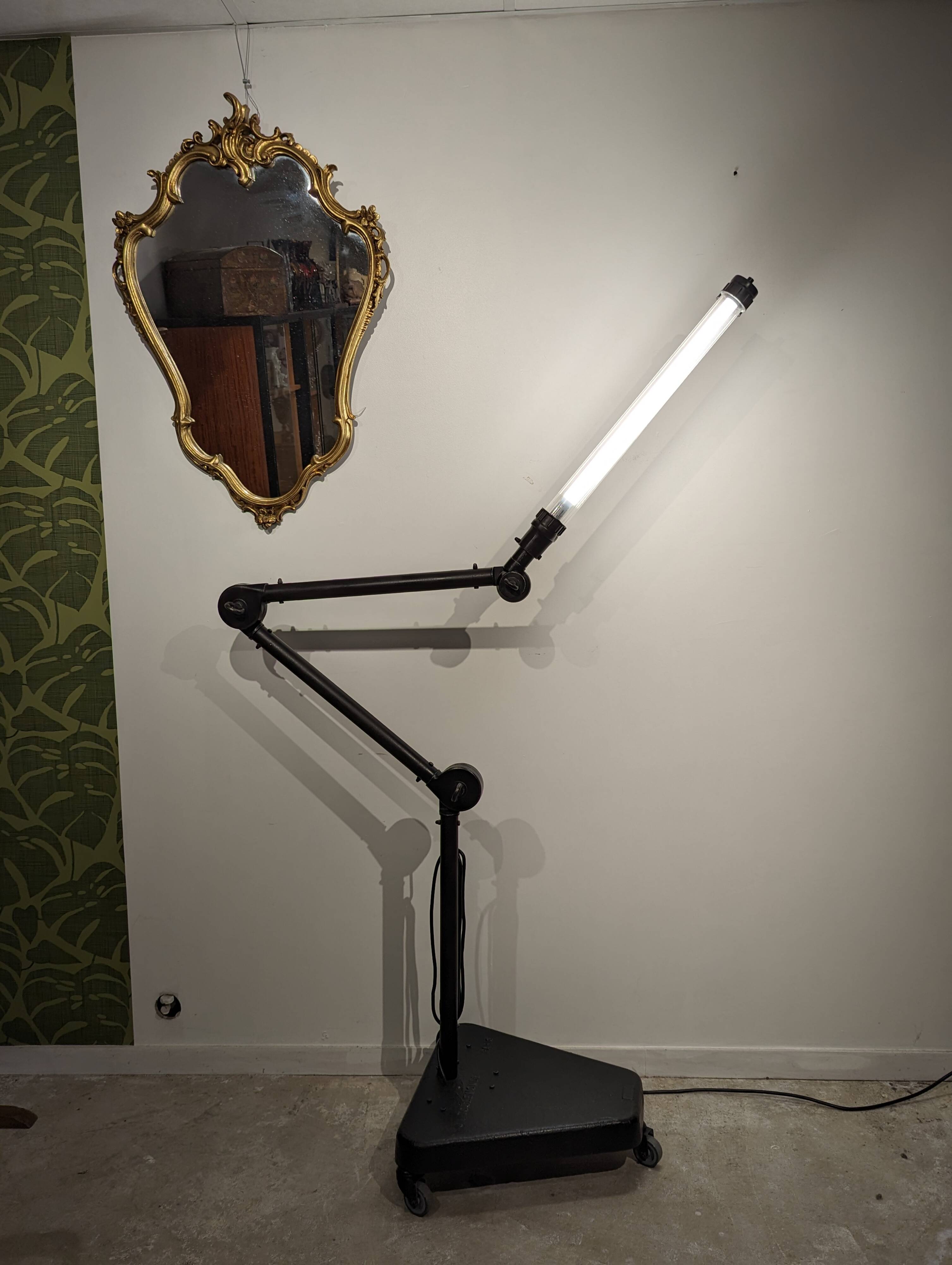 Toulemonde industrial floor lamp aeronautical garage