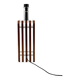 Hollywood regency wood and lucite table lamp base, Italy, 1970s