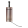 Hollywood regency wood and lucite table lamp base, Italy, 1970s
