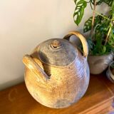 Enamelled ceramic jar