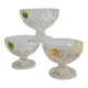 Lot de 3 coupes à glace Longchamp de Cristal d'Arques