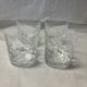 Set of 4 engraved whiskey glasses