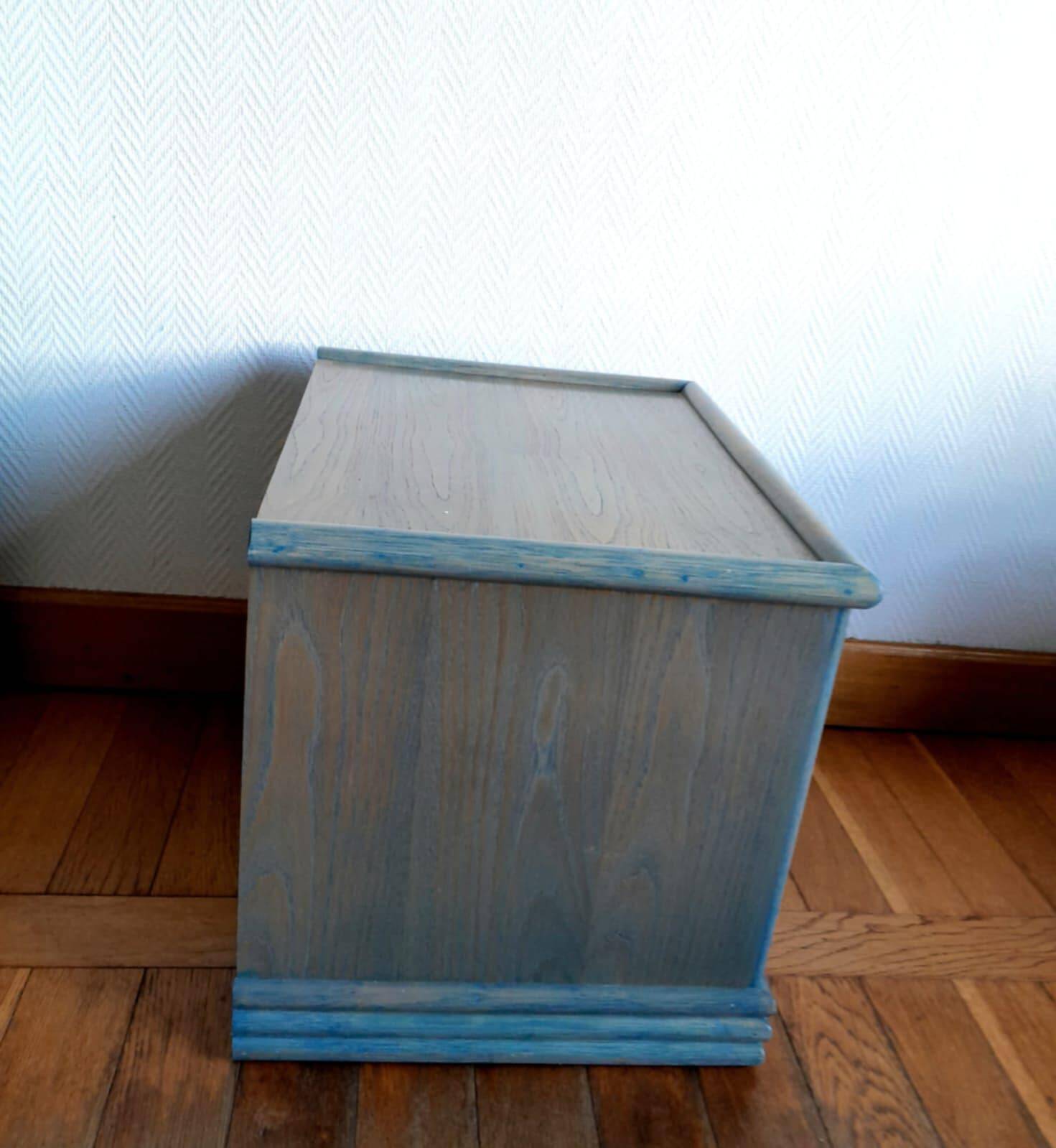 Pair of vintage Maugrion style rattan bedside tables.