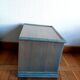 Pair of vintage Maugrion style rattan bedside tables.