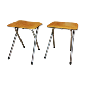 Pair of vintage folding stools