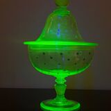 Baccarat/Saint Louis Compotier Ouraline crystal