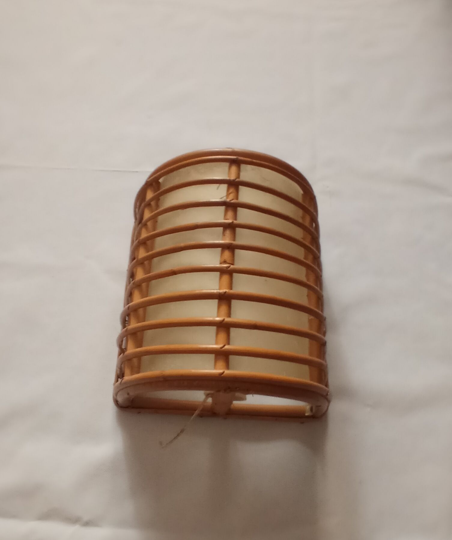 Vintage bamboo wall lamp
