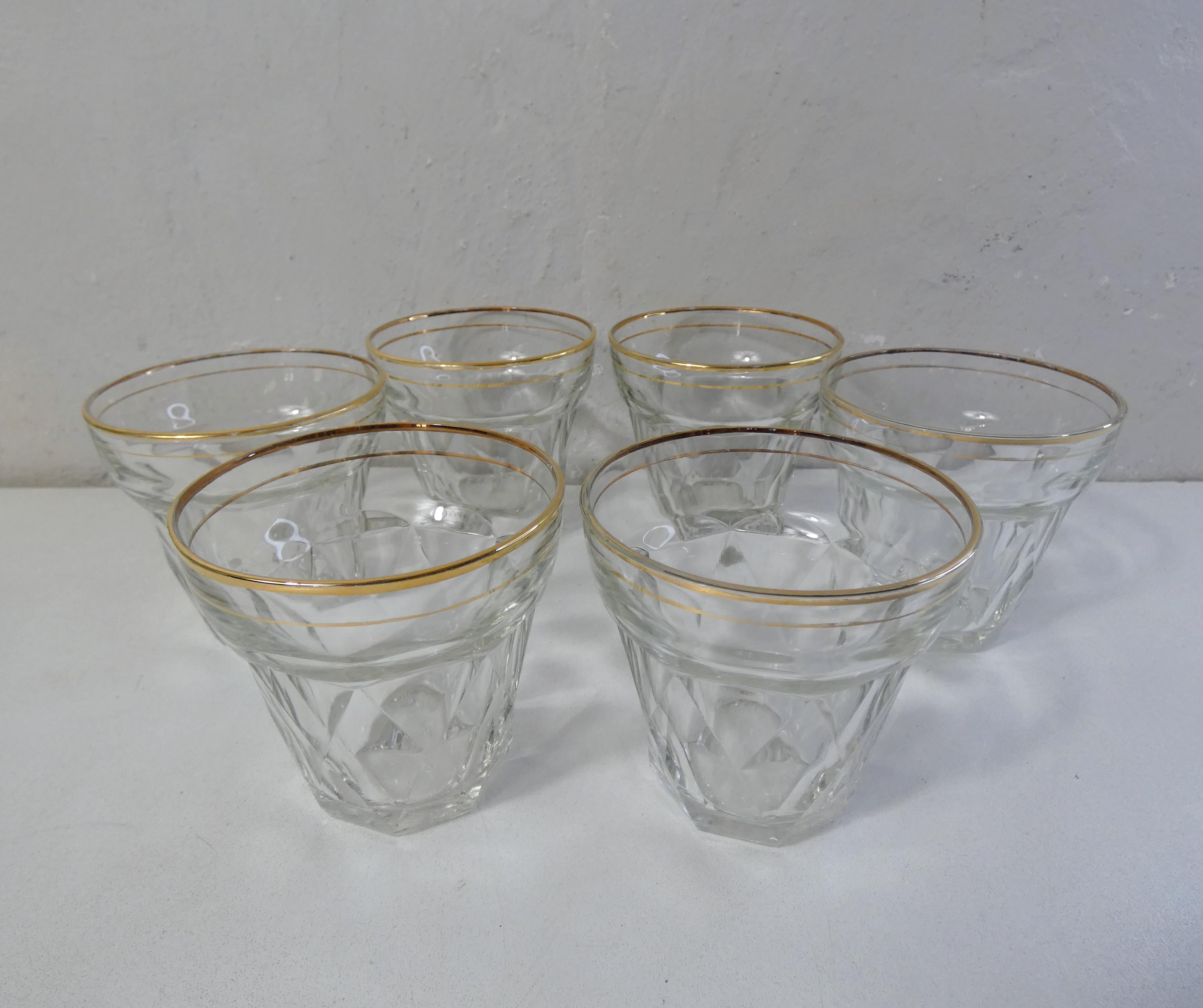 6 bistro glasses