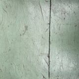 Indian chair in green lacquered wood