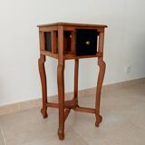 Antique pedestal table in solid oak from the 40s/50s