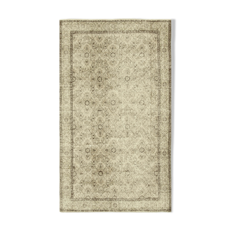 Tapis beige oriental vintage fait à la main 168 cm x 291 cm - 38877