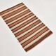 Red & Beige Striped Accent Vintage Kilim Rug, 64x104Cm