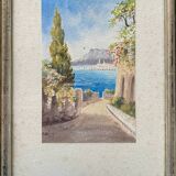 Paintings during watercolors around 1911 signed Views of Marseille
