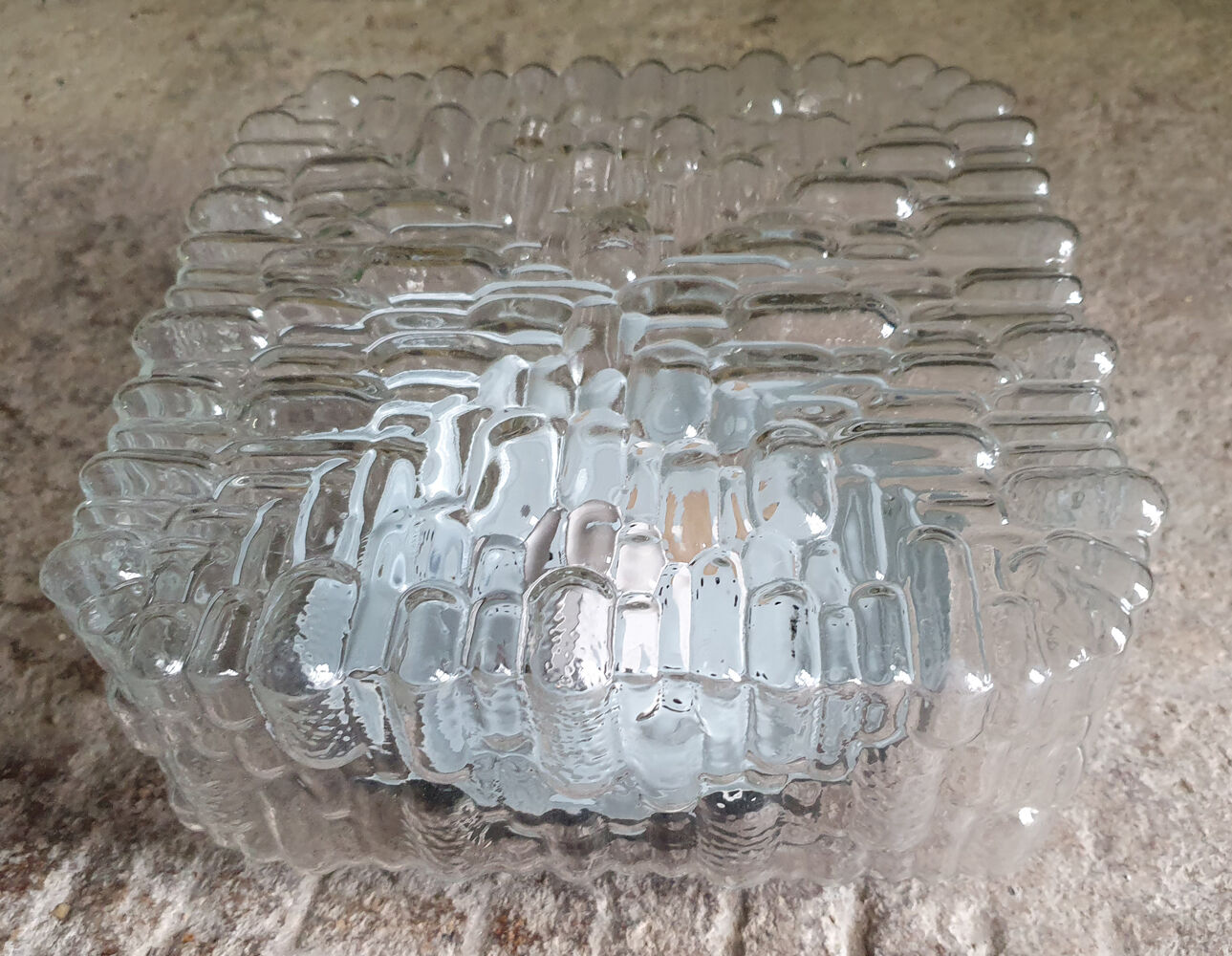 Pair of ceiling lights, design 70s