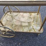 Rolling table, formica serving trolley