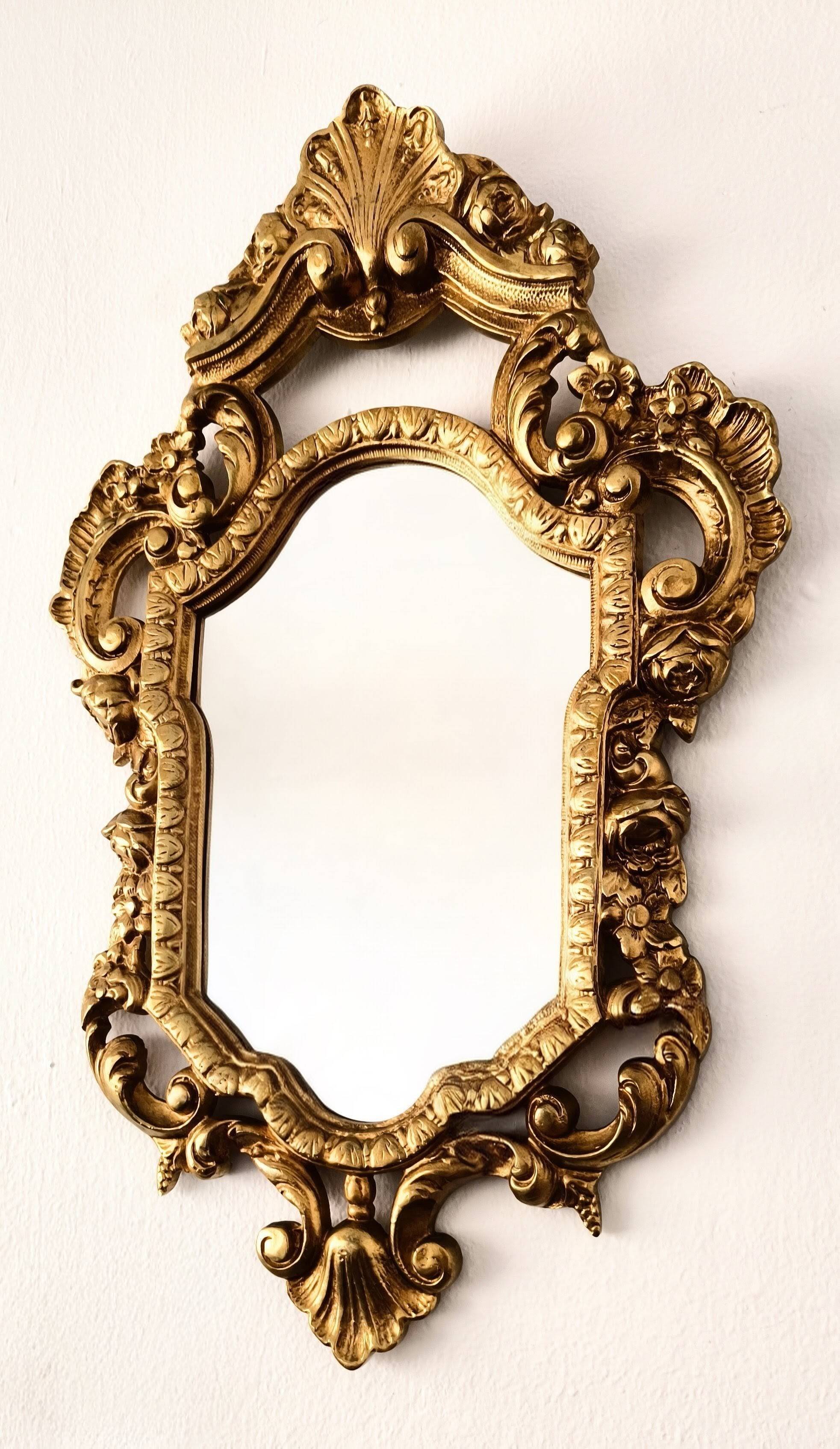 Bronze mirror in Louis XV style