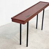 Elegant Italian wooden and metal console
