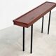 Elégante console italienne en bois et métal