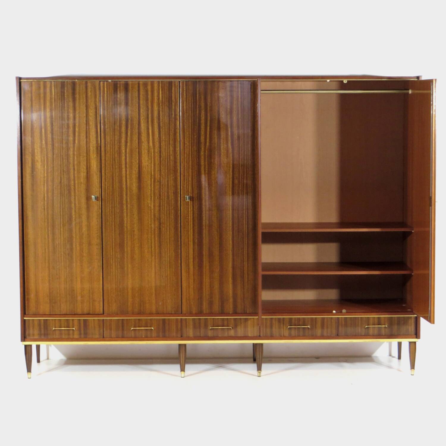 Vintage wardrobe in mid-century modern design, 1960s
