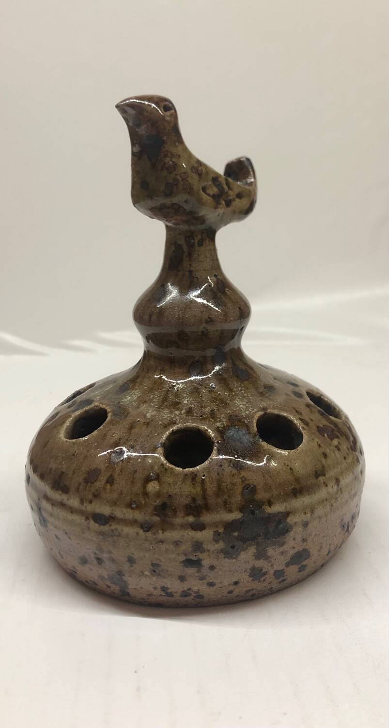 Vase en grès pyrite zoomorphe
