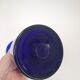 Vase scandinave en opaline bleu cobalt