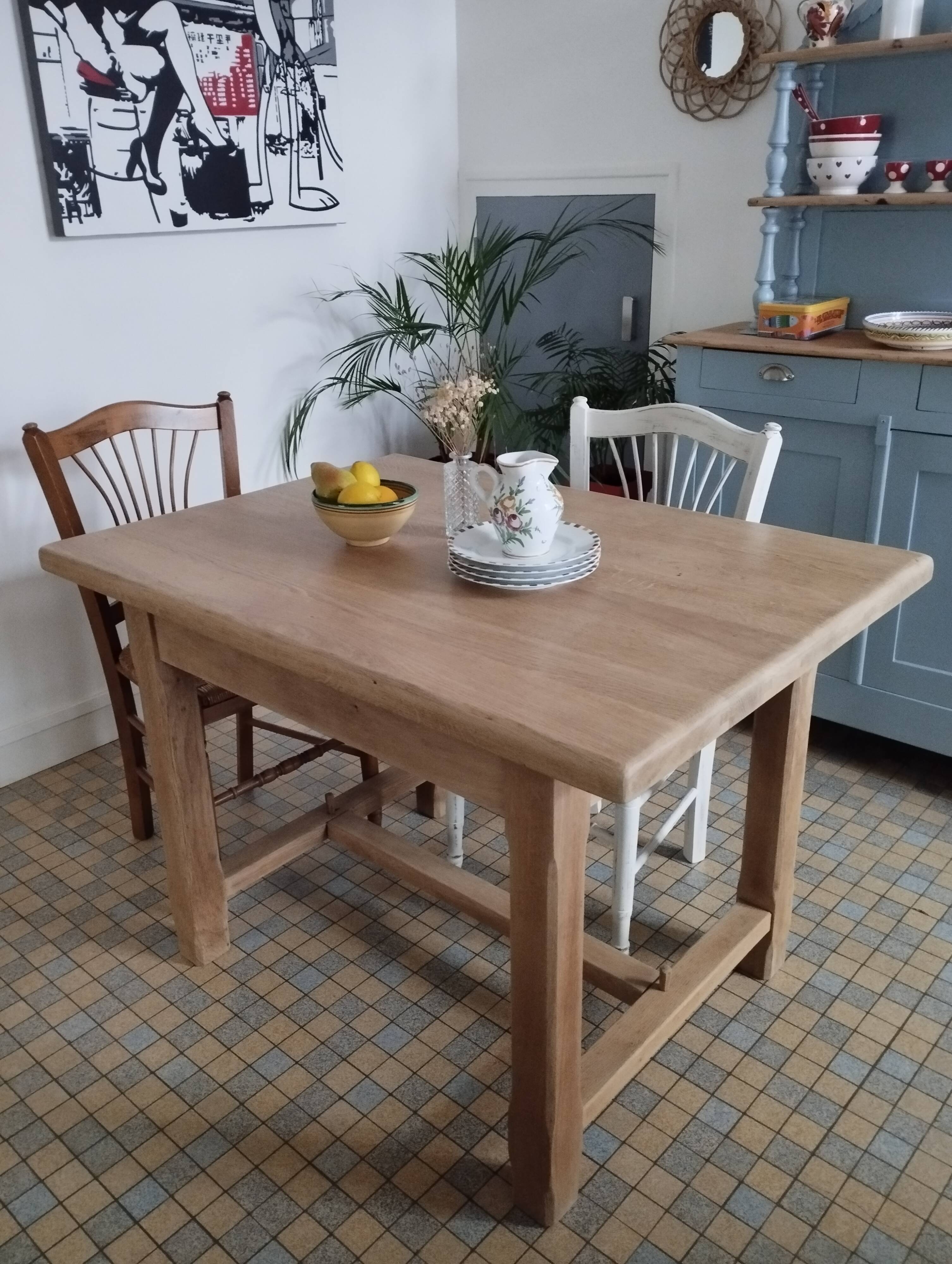 Vintage farmhouse table