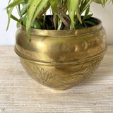 Brass flowerpot by Villedieu