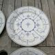 Set of 6 flat plates Copenhagen Royal Boch
