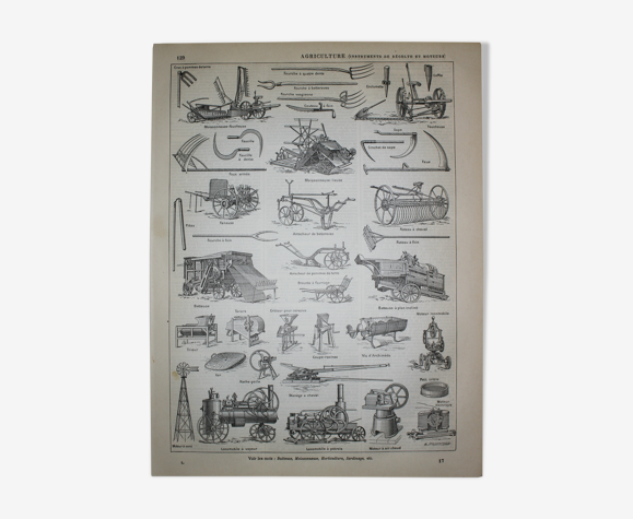 Lithographie agriculture 2 1898
