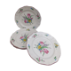 Vintage plates bouquet of tulips Lunéville Keller and Guerin